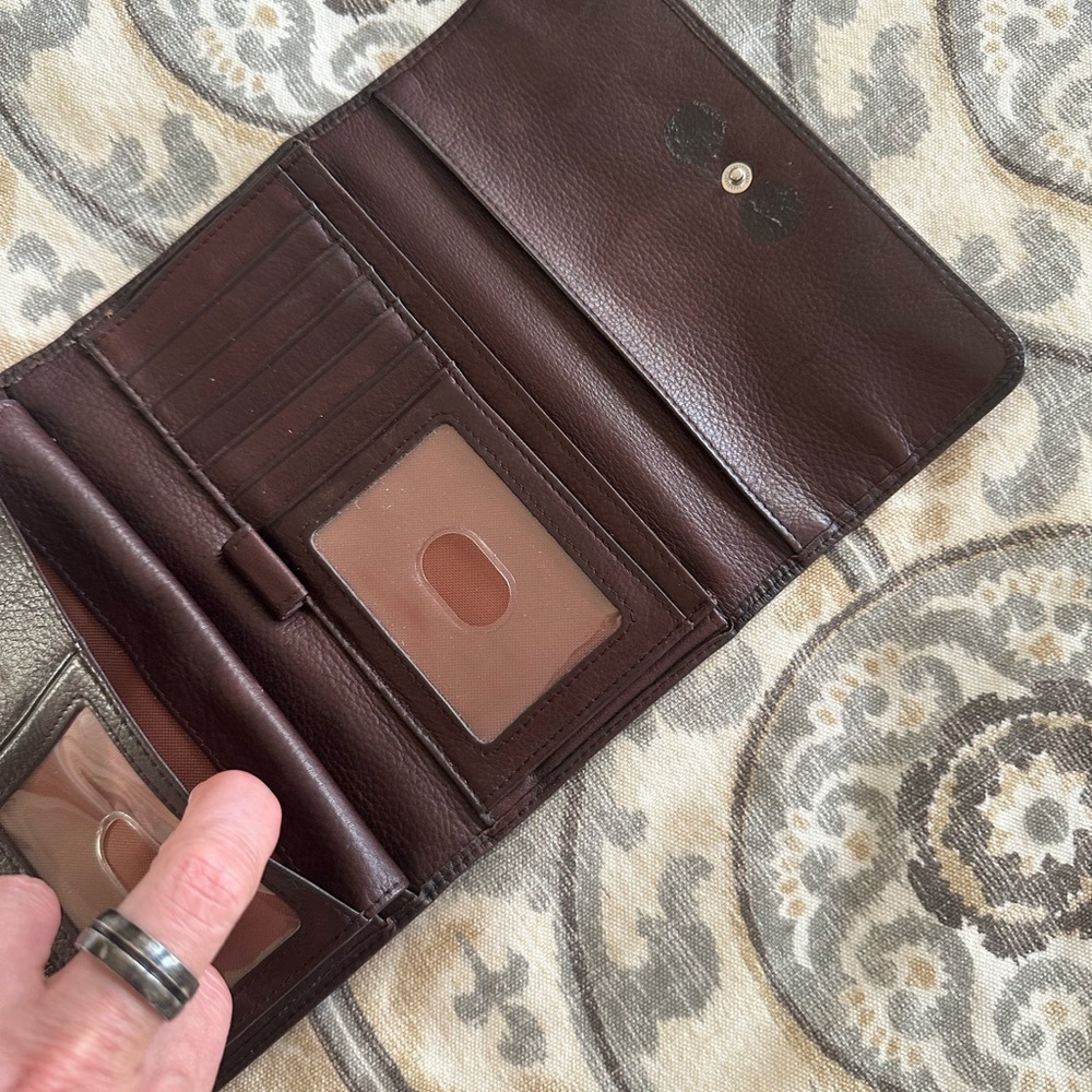 Vintage Osgoode Marley RFID Tri-fold Checkbook Wallet - Picture 6 of 8